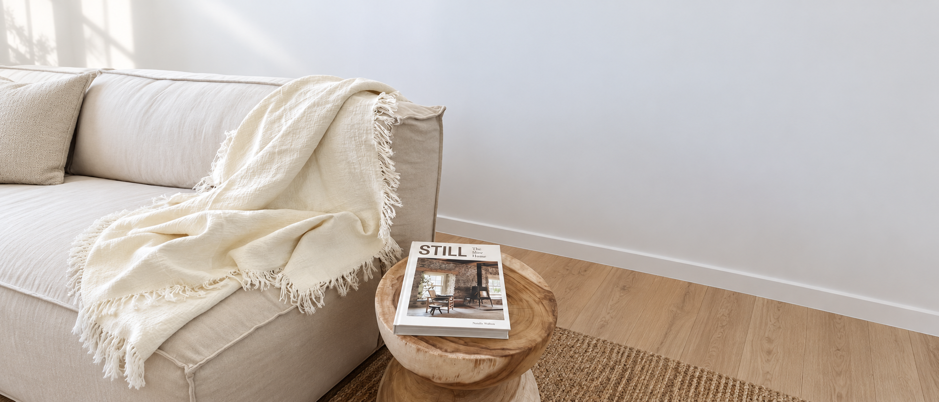 Accent pillows styled in a living space