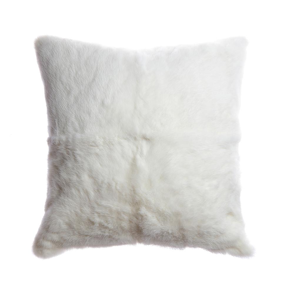 Rabbit Fur Plush Accent Pillow - Image 8