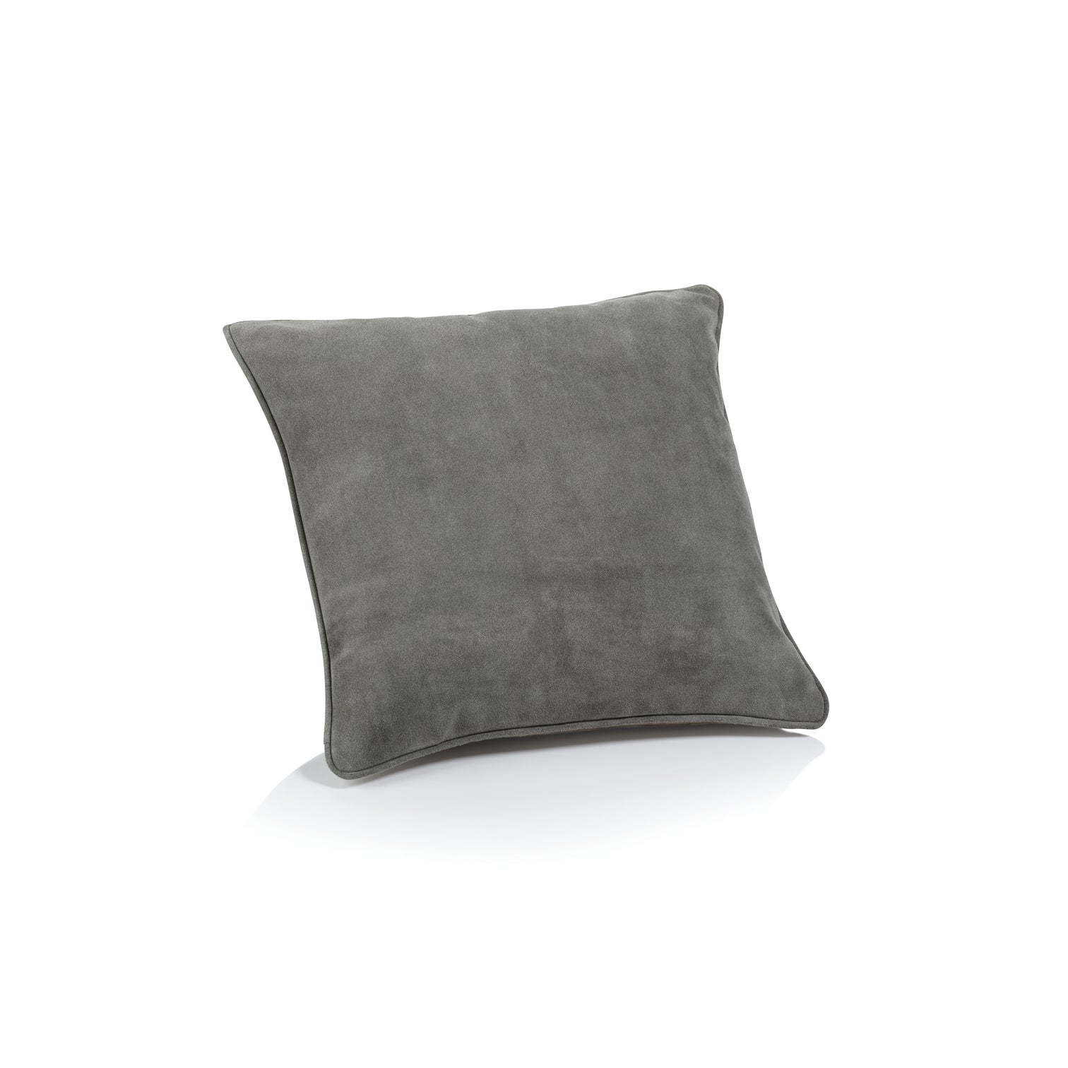 Shoreline Gray Suede Linen Blend Accent Pillow - Image 3
