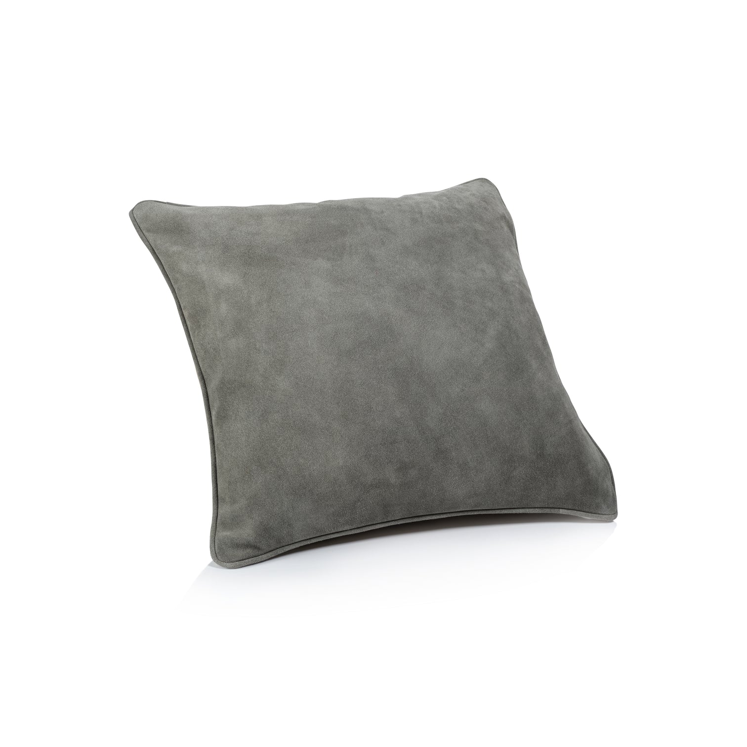 Shoreline Gray Suede Linen Blend Accent Pillow - Image 4